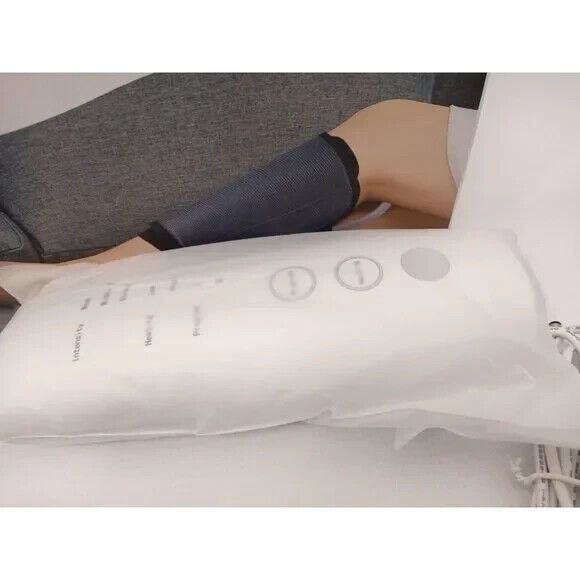 Air Compression Massager Circulation Calf Knee Arm Body Wraps Pair Heat - Picture 7 of 7